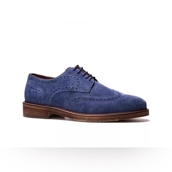 Cole Haan Other - Cole Haan Blue Suede Wingtips